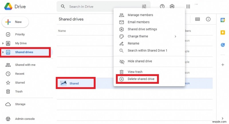 Google Drive में किसी साझा ड्राइव को हटाने के लिए चरण-दर-चरण मार्गदर्शिका 