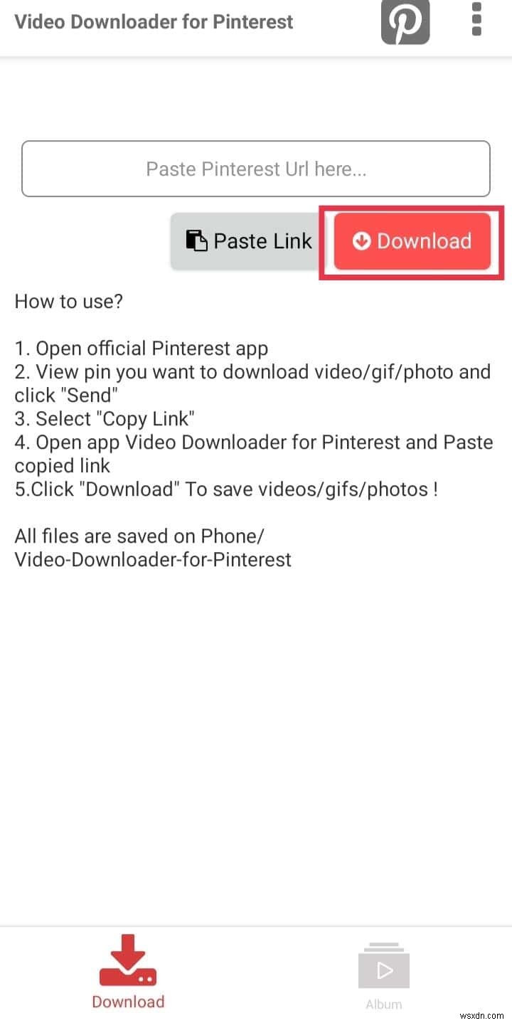 अपने Android फ़ोन पर Pinterest वीडियो डाउनलोड करें:चरण-दर-चरण मार्गदर्शिका 