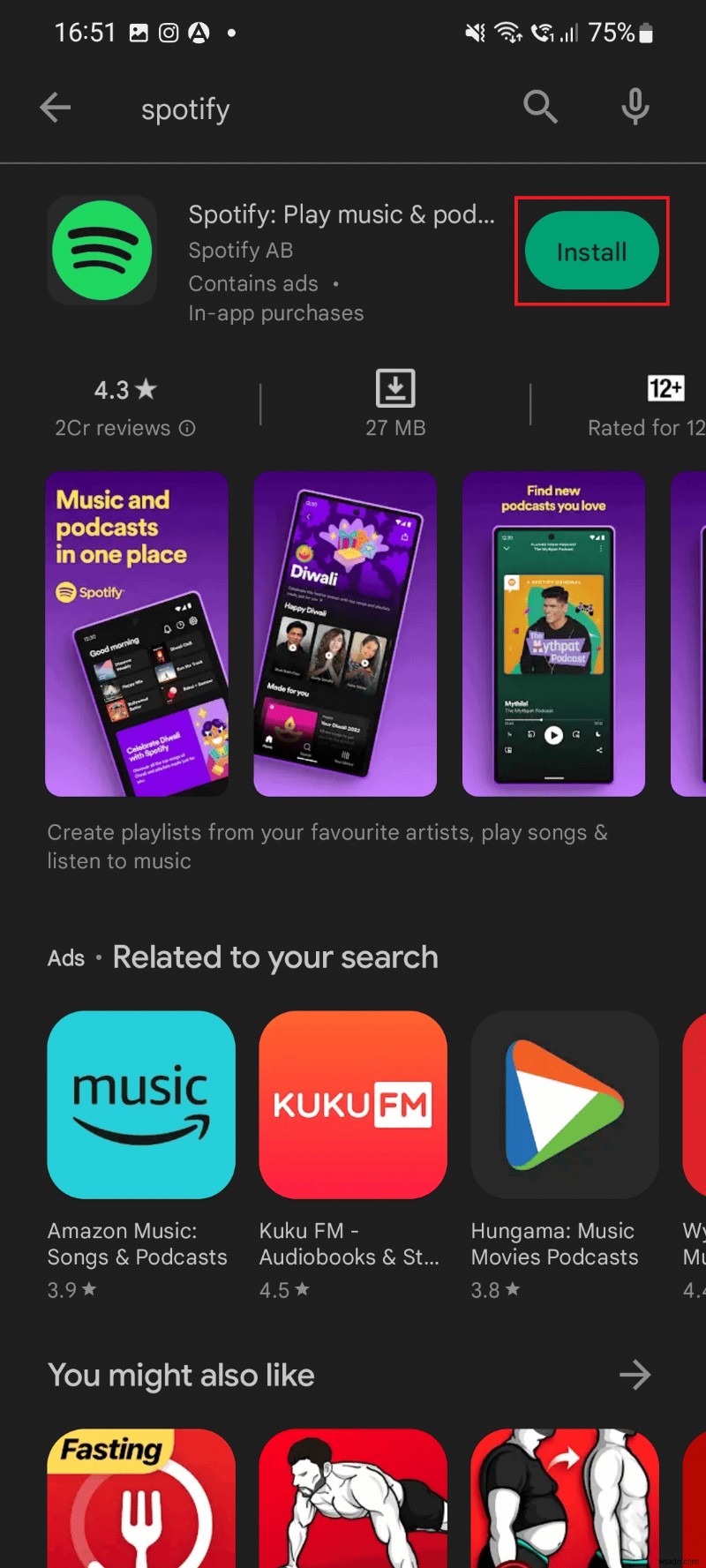 एंड्रॉइड पर Spotify  कुछ गलत हो गया  त्रुटि को हल करने के लिए शीर्ष 7 समाधान 