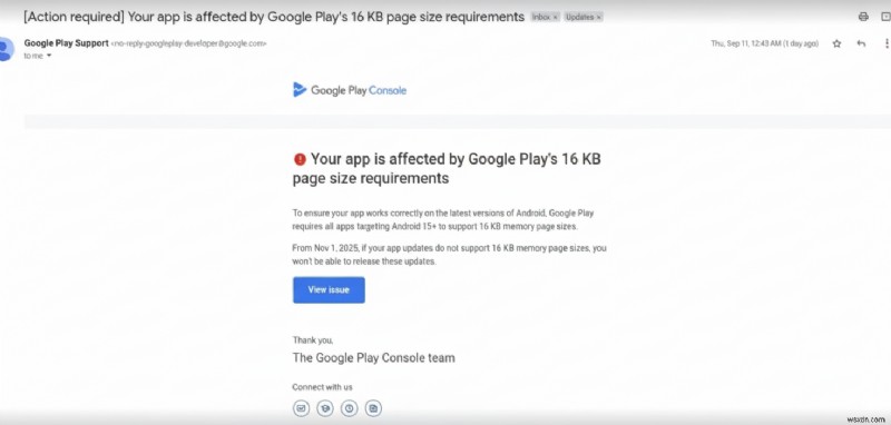 Google Play की 16 KB पृष्ठ आकार की आवश्यकता:यह क्यों महत्वपूर्ण है और अपने ऐप को कैसे अपडेट करें 