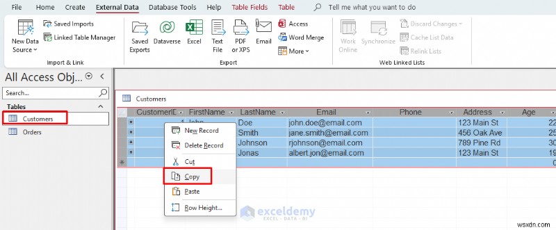चरण-दर-चरण मार्गदर्शिका:Microsoft Access डेटा को Excel में आयात करना 