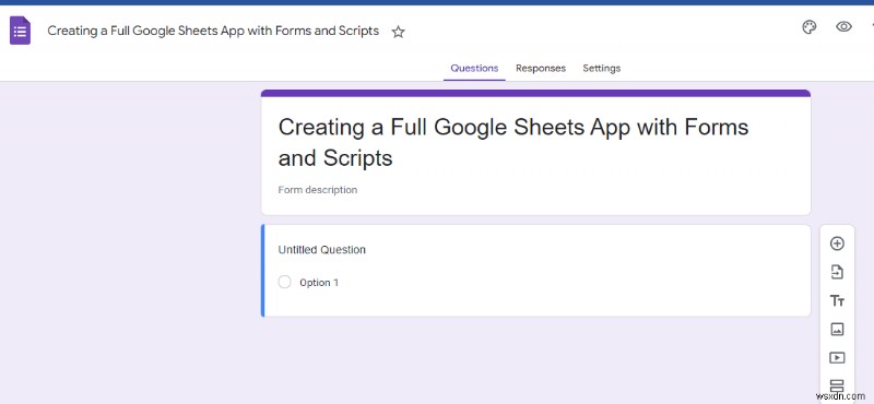 एक संपूर्ण Google शीट ऐप बनाएं:फ़ॉर्म से स्वचालित स्क्रिप्ट तक 