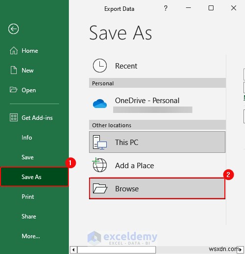 एक्सेल डेटा को DOC, PDF, CSV, XML और vCard फॉर्मेट में निर्यात करना आसान हो गया 