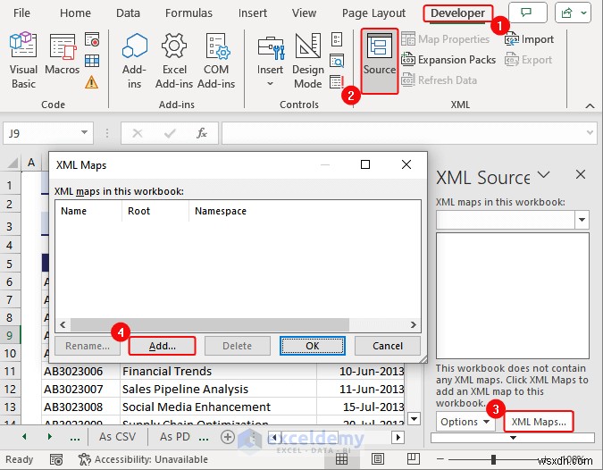 एक्सेल डेटा को DOC, PDF, CSV, XML और vCard फॉर्मेट में निर्यात करना आसान हो गया 