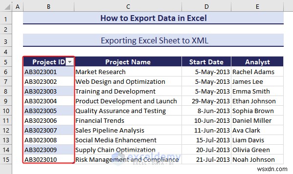 एक्सेल डेटा को DOC, PDF, CSV, XML और vCard फॉर्मेट में निर्यात करना आसान हो गया 