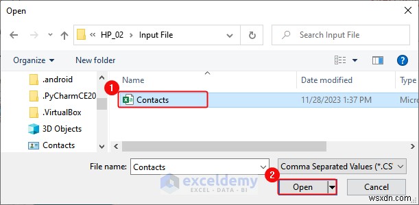 एक्सेल डेटा को DOC, PDF, CSV, XML और vCard फॉर्मेट में निर्यात करना आसान हो गया 