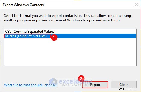 एक्सेल डेटा को DOC, PDF, CSV, XML और vCard फॉर्मेट में निर्यात करना आसान हो गया 
