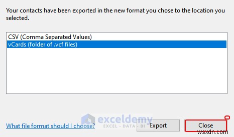 एक्सेल डेटा को DOC, PDF, CSV, XML और vCard फॉर्मेट में निर्यात करना आसान हो गया 