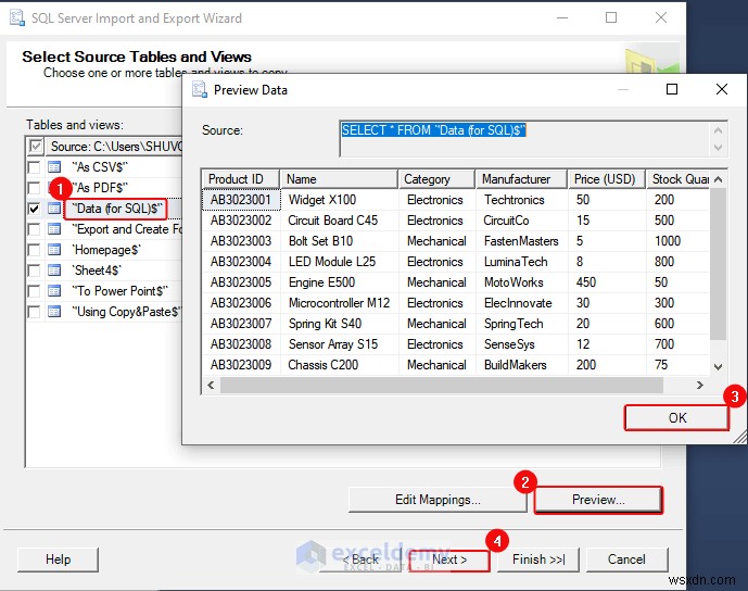 एक्सेल डेटा को DOC, PDF, CSV, XML और vCard फॉर्मेट में निर्यात करना आसान हो गया 