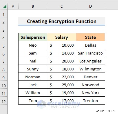 Excel में एन्क्रिप्शन फ़ंक्शन बनाने के लिए चरण-दर-चरण मार्गदर्शिका 