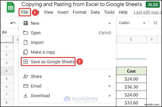एक्सेल डेटा को Google शीट्स में निर्बाध रूप से स्थानांतरित करें:4 सिद्ध तकनीकें 