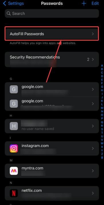 अपने iPhone के सहेजे गए पासवर्ड आसानी से ढूंढें और प्रबंधित करें 
