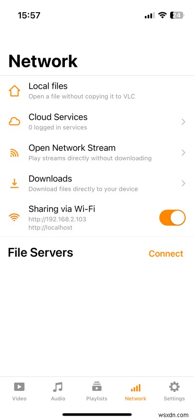 VLC का उपयोग करके स्थानीय संगीत को अपने iPhone में स्थानांतरित करें—आईट्यून्स की आवश्यकता नहीं है 